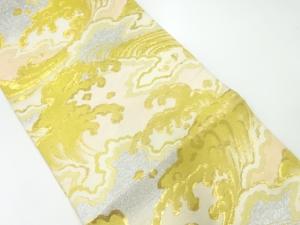 アンティーク　荒波模様織出し丸帯（材料）